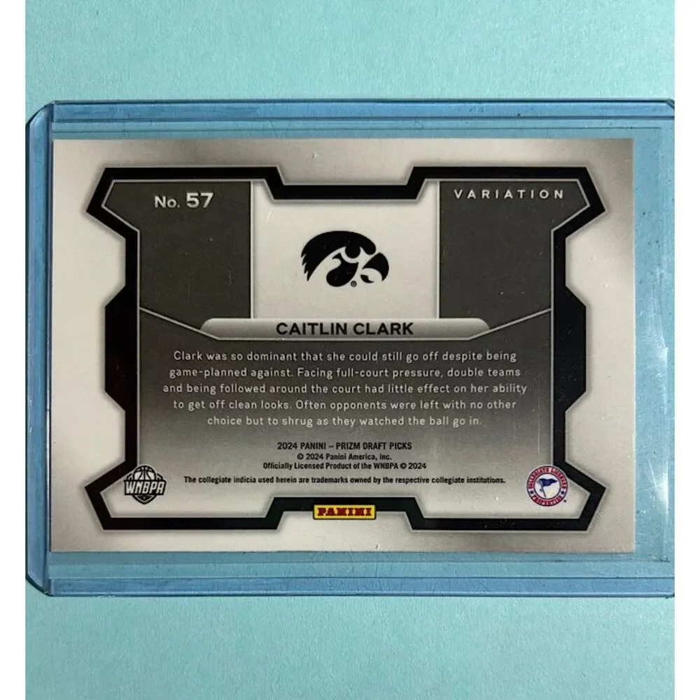 Caitlin Clark Iowa Hawkeyes 2024 Panini prizm Card #57 variation